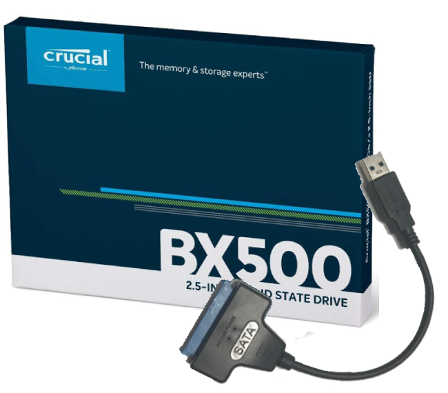 500GB Crucial BX500 with cloning kit | Upgradeable Australia