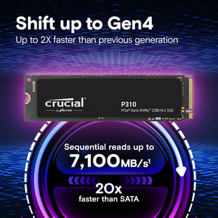 4TB Crucial P310 NVME M.2 2280 SSD with cloning kit