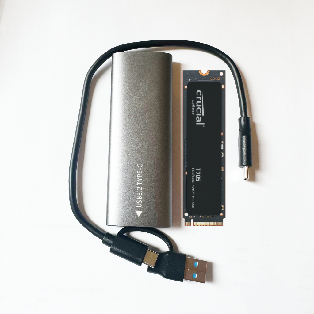 image for 2TB Crucial T705 NVME M.2 2280 SSD with cloning kit