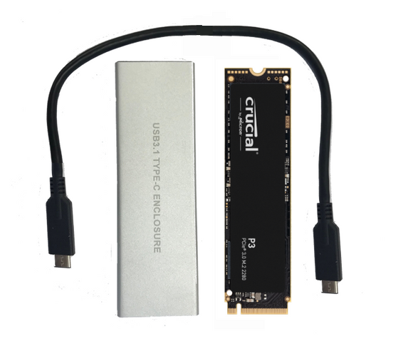 image for 4TB Crucial P3 Plus NVME M.2 2280 SSD with cloning kit