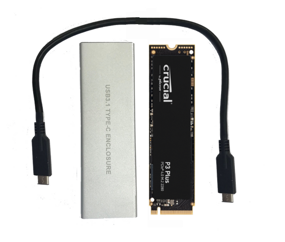 image for 1TB Crucial P3 Plus NVME M.2 2280 SSD with cloning kit