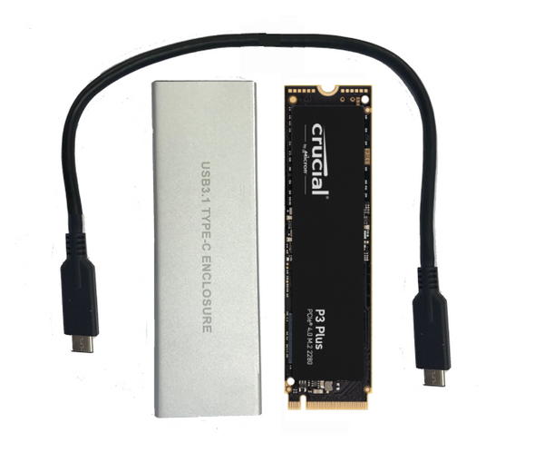 2TB Crucial P3 Plus NVME M.2 SSD with cloning kit