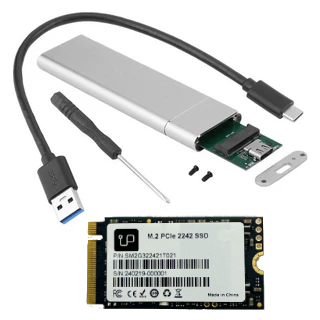 512GB Upgradeable NVME M.2 2242 SSD with cloning kit