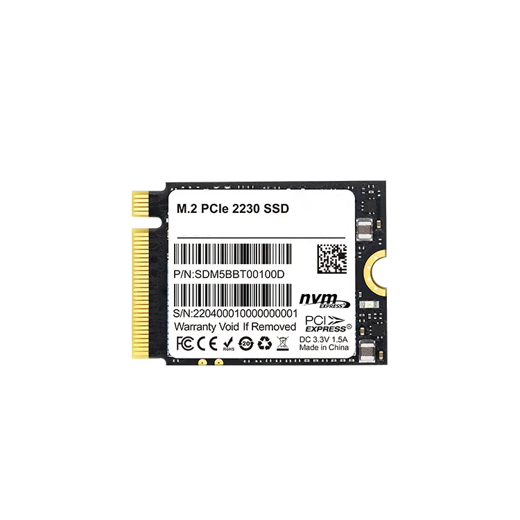256GB Upgradeable M.2 NVMe 2230 SSD