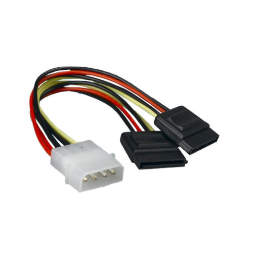 image for  4-pin Molex power to dual SATA cable