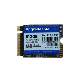 512GB Upgradeable M.2 NVMe 2230 SSD
