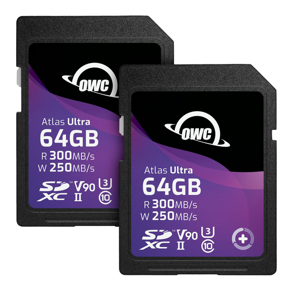 128GB OWC Atlas Ultra SD V90 Kit (2x 64GB) Memory Card