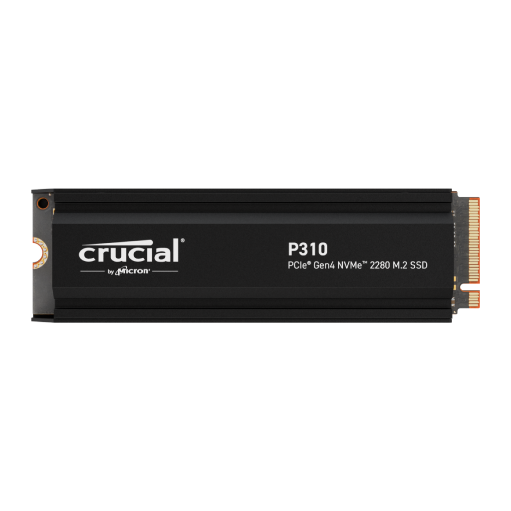 Crucial P310 2TB PCIe 4.0 x4, NVMe M.2 2280 Internal SSD with Heatsink