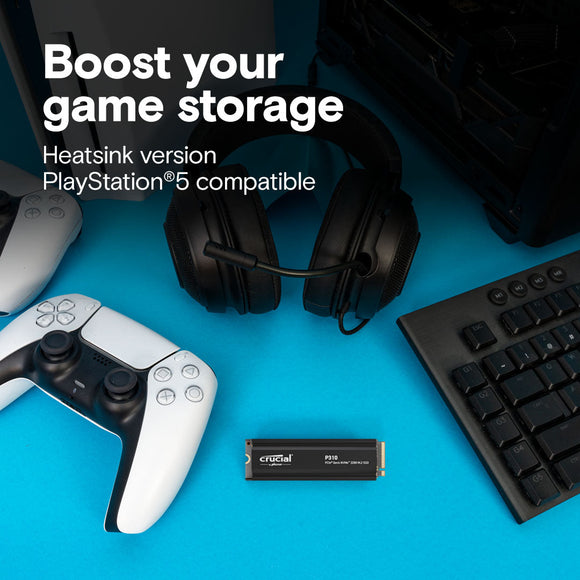 Crucial P310 2TB PCIe 4.0 x4, NVMe M.2 2280 Internal SSD with Heatsink