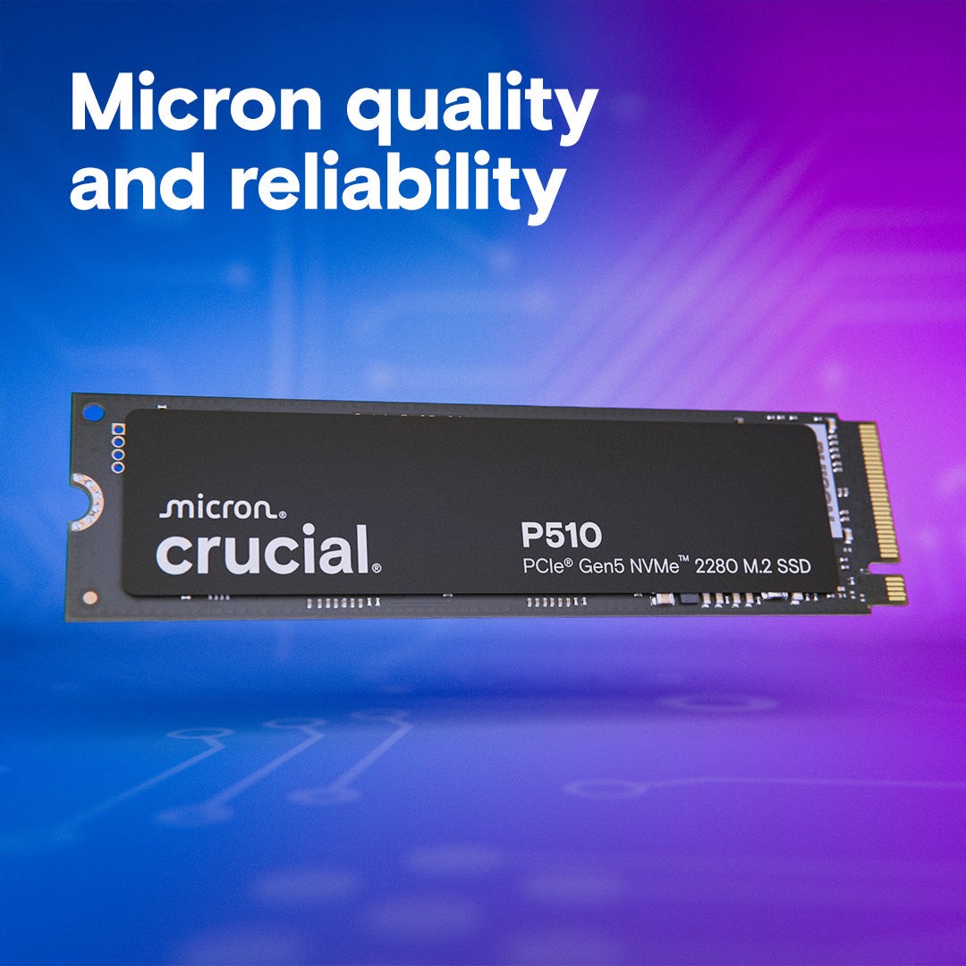 Crucial P510 2TB PCIe Gen5 NVMe M.2 SSD